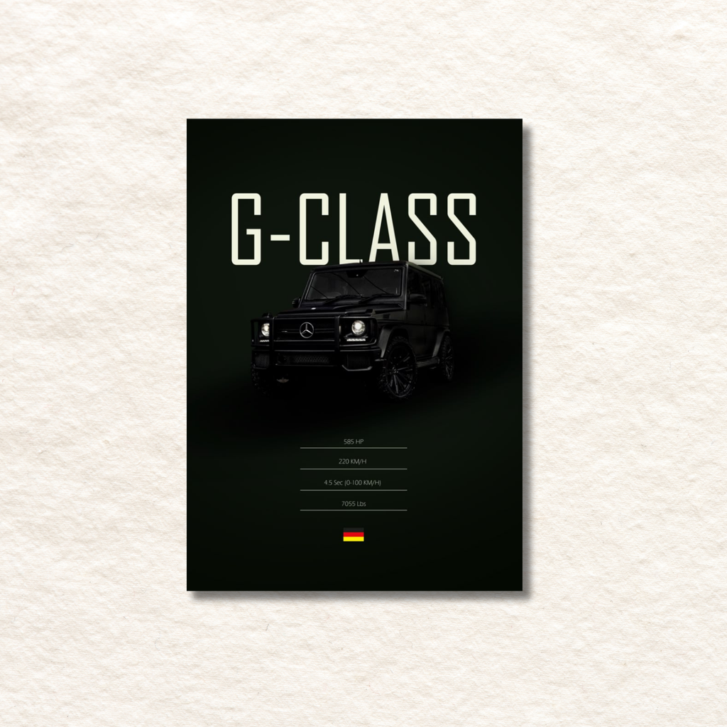 mercedes g-class poster