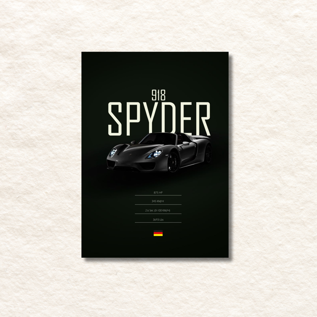 918 spyder poster