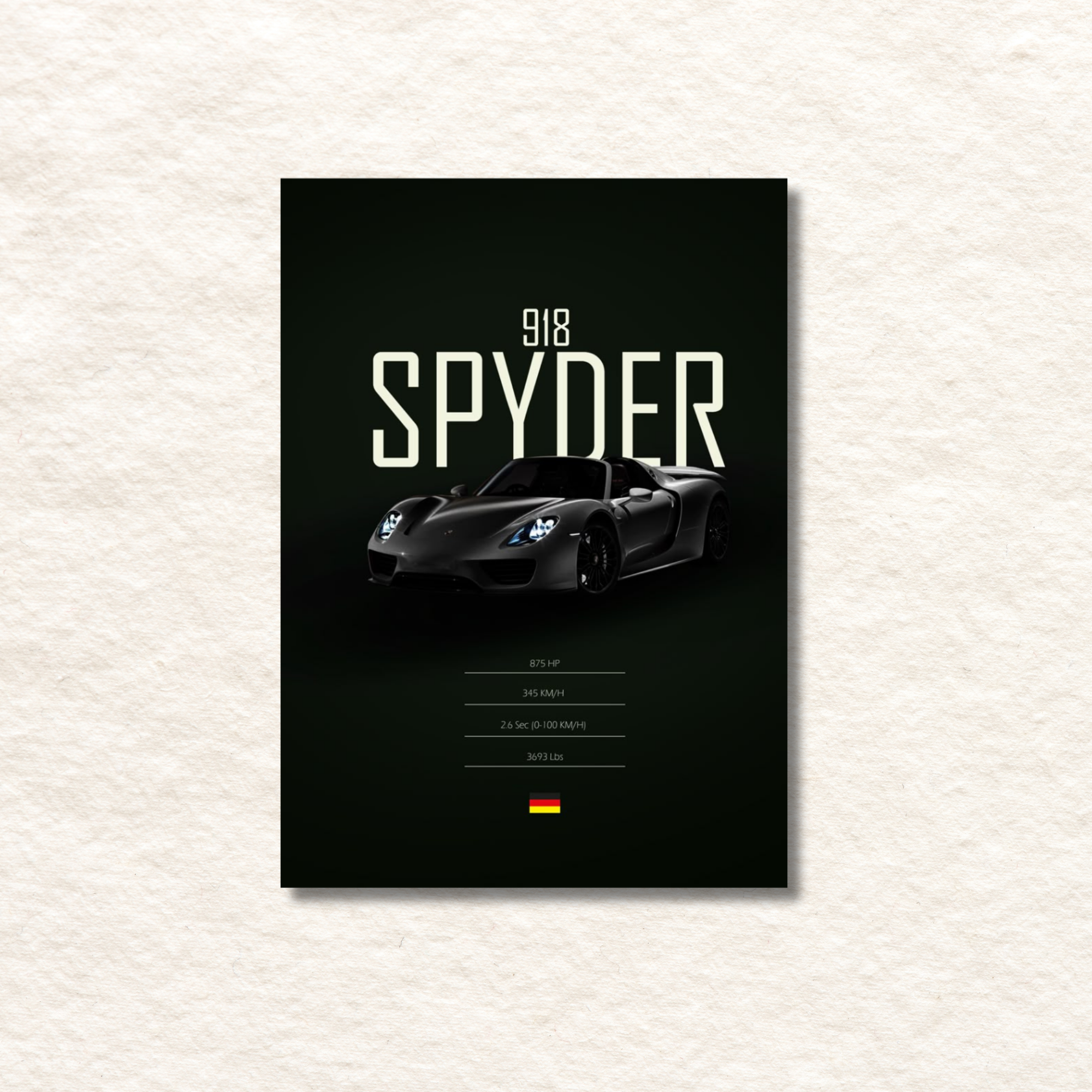 918 spyder poster