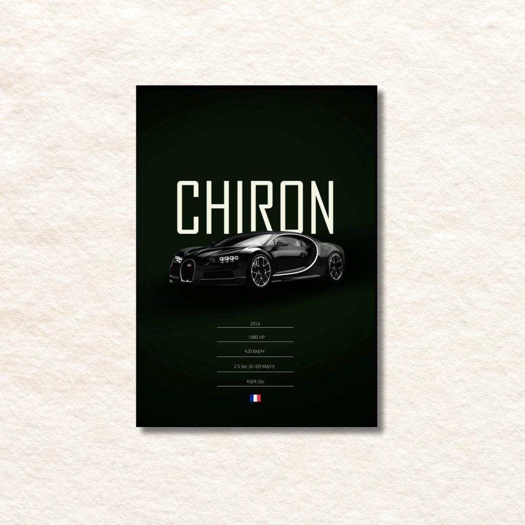 bugatti chiron poster