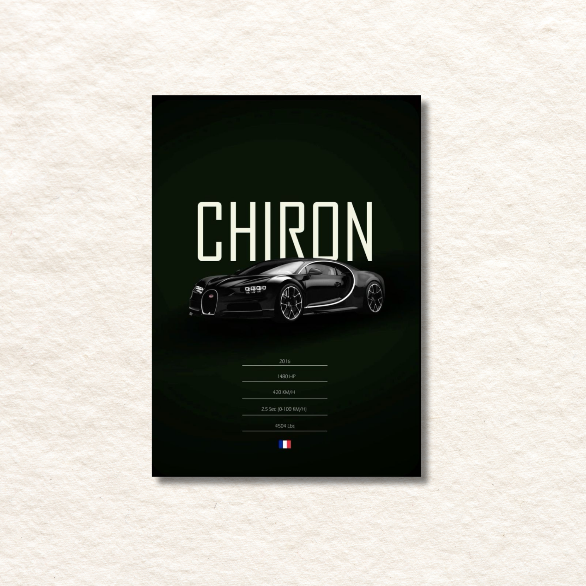 bugatti chiron poster