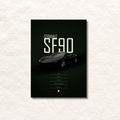 stradale sf90 poster