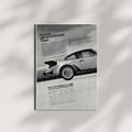 Porsche car poster