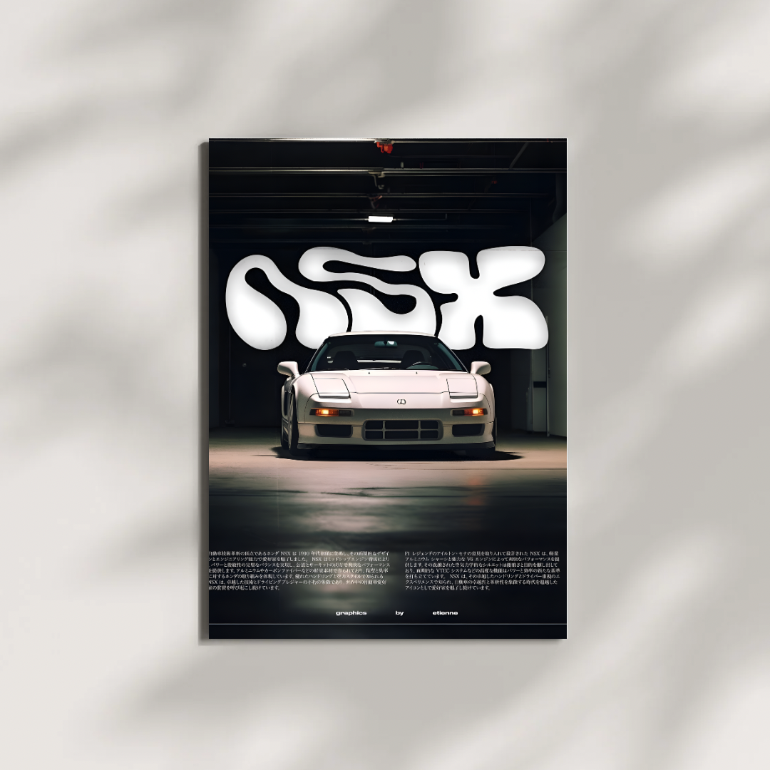 Honda NSX Car Poster